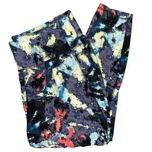 LIVI Power Leggings womens plus size 22/24 lane Bryant activewear abstract print